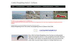 Desktop Screenshot of cedarsparagliding.com